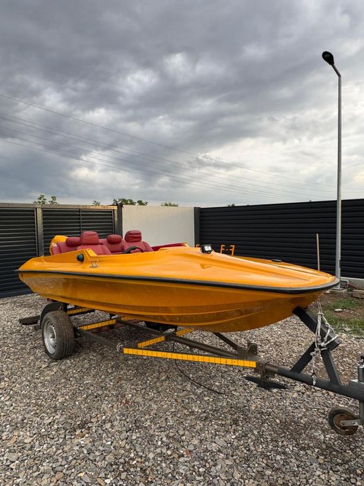 Barca Mustang cu motor Evinrude E-Tec 40 Cp