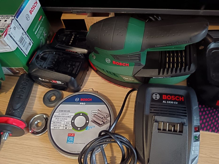 Flex Bosch și șlefuitor 18v