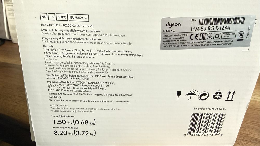 Dyson Airwrap HS05 Complete Long Diffuse Bco Bnk