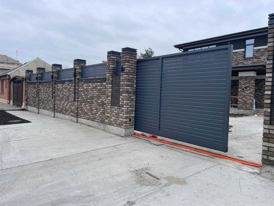 Въездные ворота ALUTECH (пр.Беларусь)