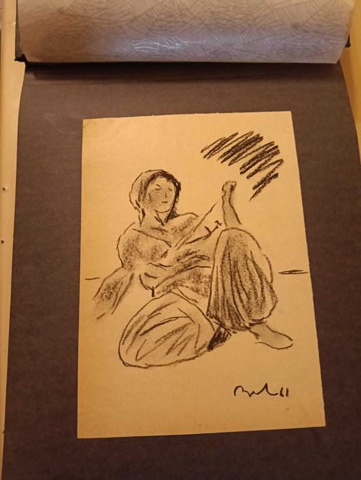 Corneliu Baba, ’Album cu 18 lucrari’| Grafica, carbune pe hartie