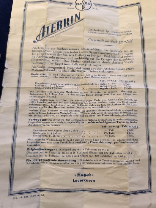 стара  снимка самолет пилоти 1 старин опаковка atebrin 1940 г лекарств
