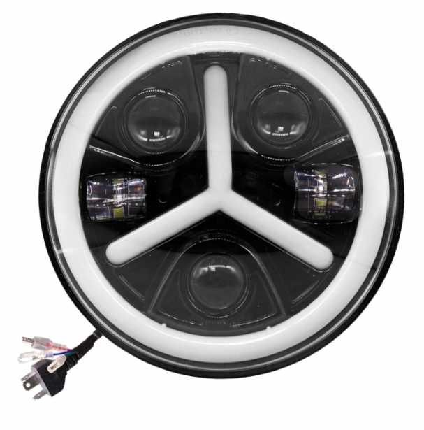 LED фар 12V-24V къси/дълги 7000lm за АТВ джип мотоциклет