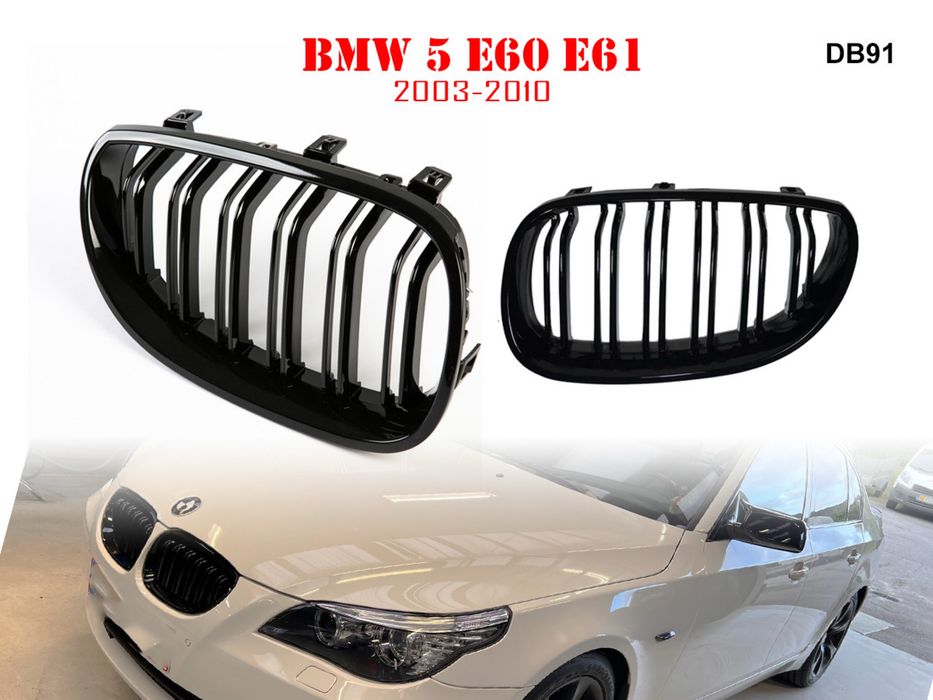 Grile duble negru lucios Bmw E60 style M