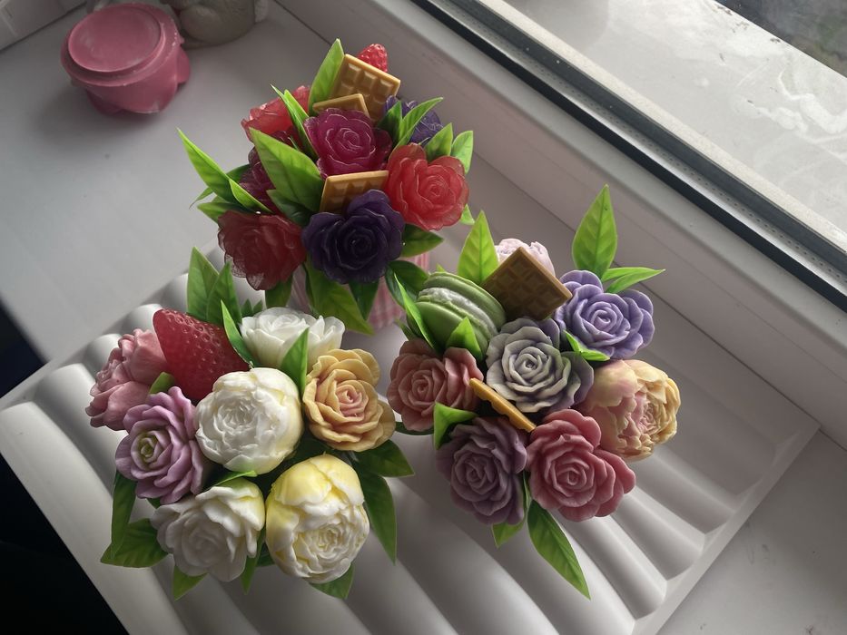 Букеты и композиции из мыла