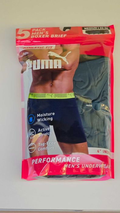 3 броя нови мъжки боксерки Puma Men's Performance размер М Пума