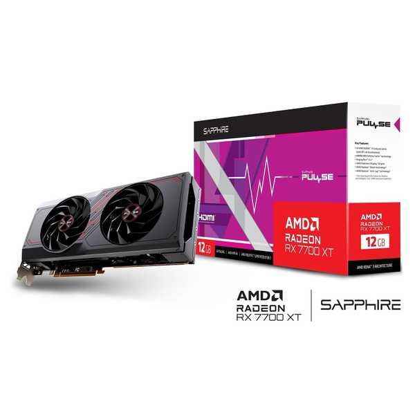 Видеокарта Sapphire AMD Radeon RX 7700 XT PULSE 12Гб
