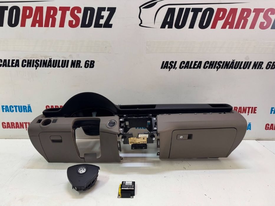 Planșa bord airbag șofer pasager calculator airbag-uri VW Passat B6