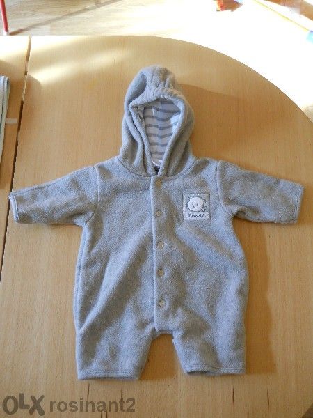 Чисто ново плюшено гащеризонче с качулка Bondi