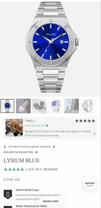 Ceas VALUSIS Lysium Blue