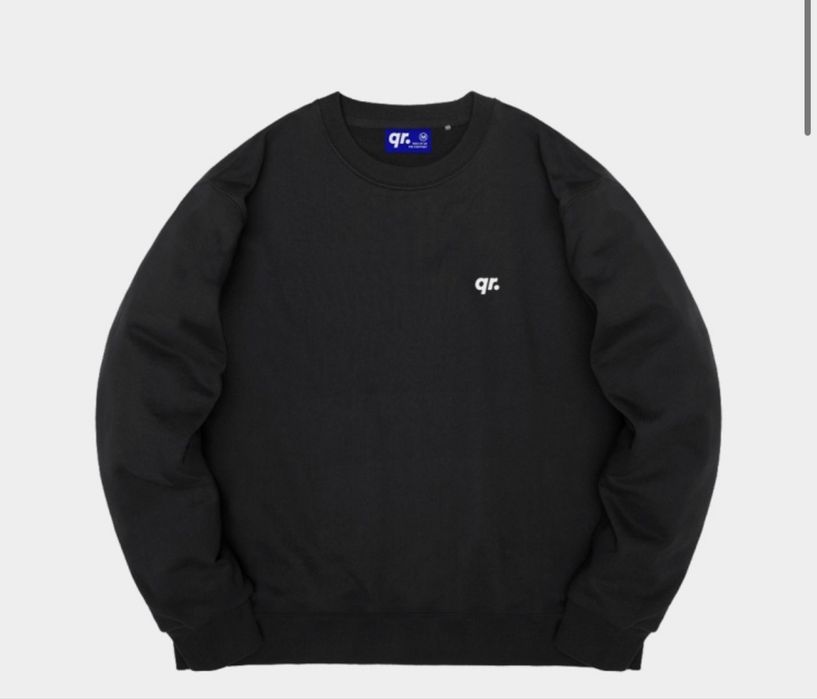 Свитшот QR черный