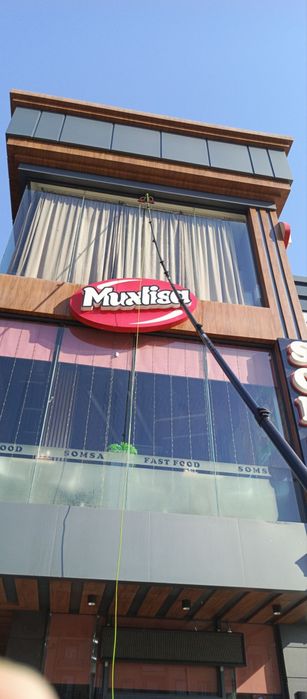 Oyna yuvish oyna tozalash фасад мойка