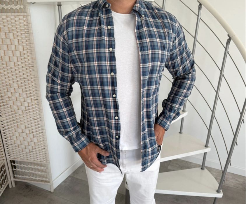 Camasa Polo Ralph Lauren in carouri 100% bumbac marimea L