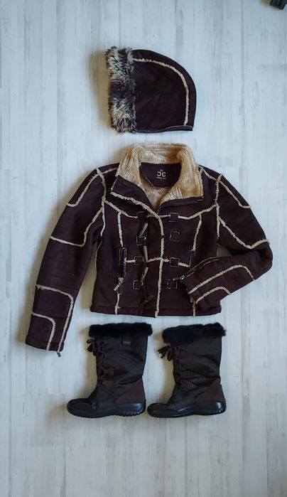 Set. Jacheta- 36+ cizme piele- 37