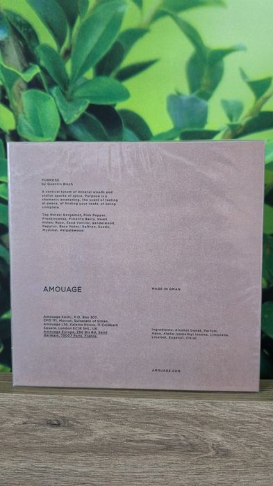 Apa de parfum Amouage Purpose, unisex , 2025, nou, 100 ml, sigilat, edp