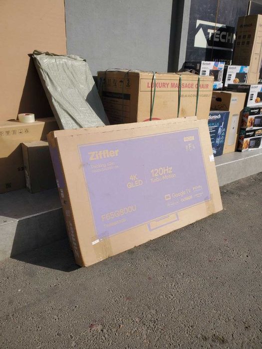 Телевизор ZIFFLER 65 4K QLED 120Hz Google TV (2025 новинки) + доставка