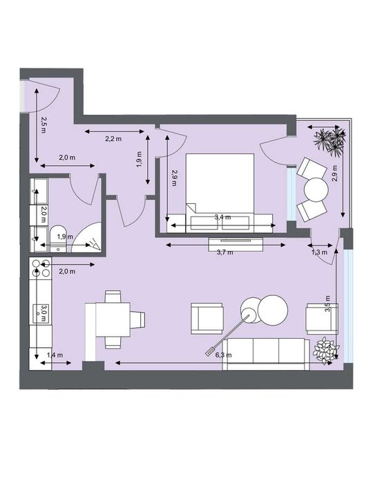 Продава се Двустаен апартамент в Банско - 72 кв.м за 765 €/кв.м - Снимка #1
