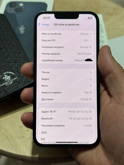  iPhone 13 5G 128gb AA/A midnight аккум 100%