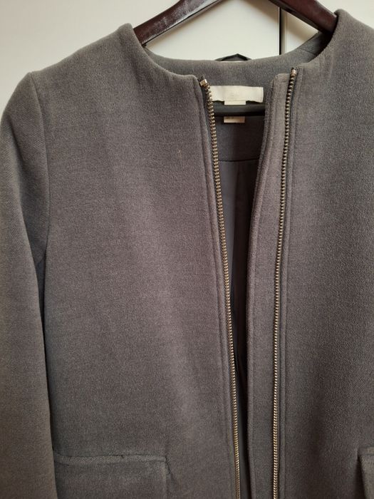 Сиво палто с цип HM