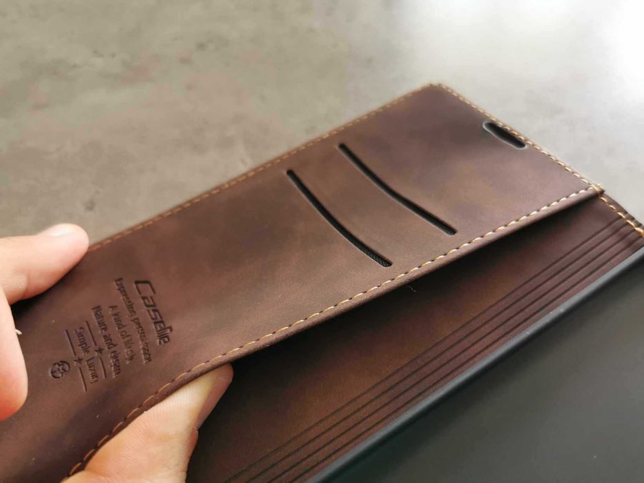 Husa piele de calitate pentru Samsung iPhone Oppo Xiaomi tip carte