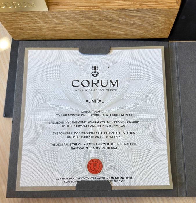БАРТЕР Corum Admiral's Cup Split Seconds Chronograph