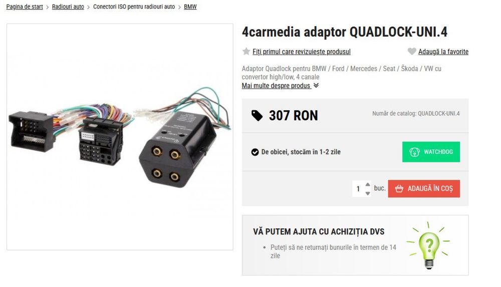 Adaptor QUADLOCK UNI 4CarMedia