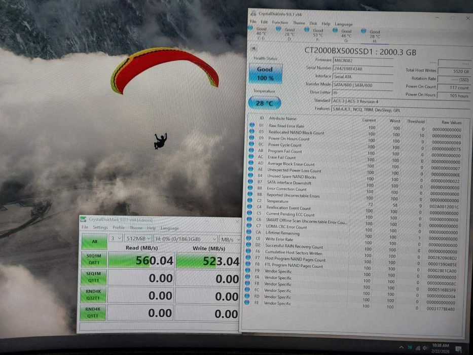 2TB SSD Crucial MX500 / BX500