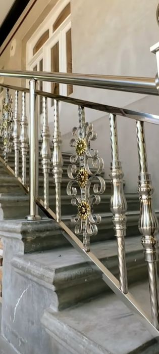 Нержавейка перила reshotka махсулотларини таклиф киламиз., Nerjaveyka