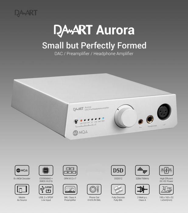 Декодер усилитель для наушников YULONG DA-ART Aurora