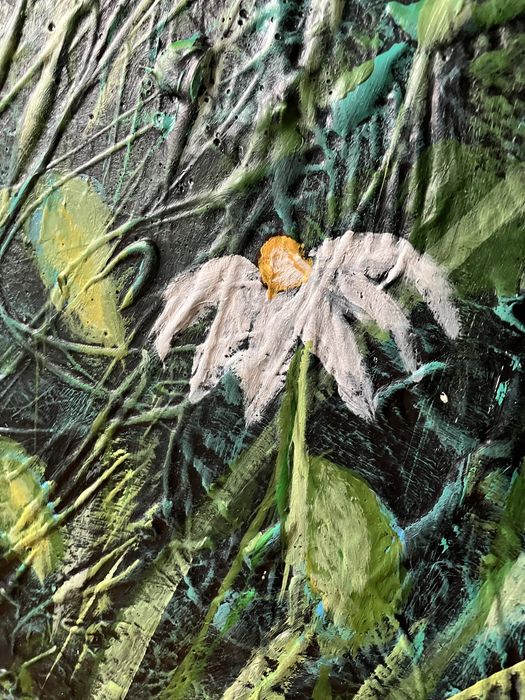 Tablou flori abstracte