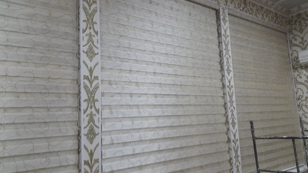 Жалюзи и комбо вертикальные гаризанталь Ролло Jalyuzi Kombo pardalari