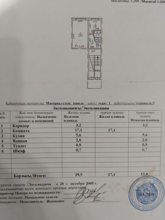 Продам однокомнатную квартиру
