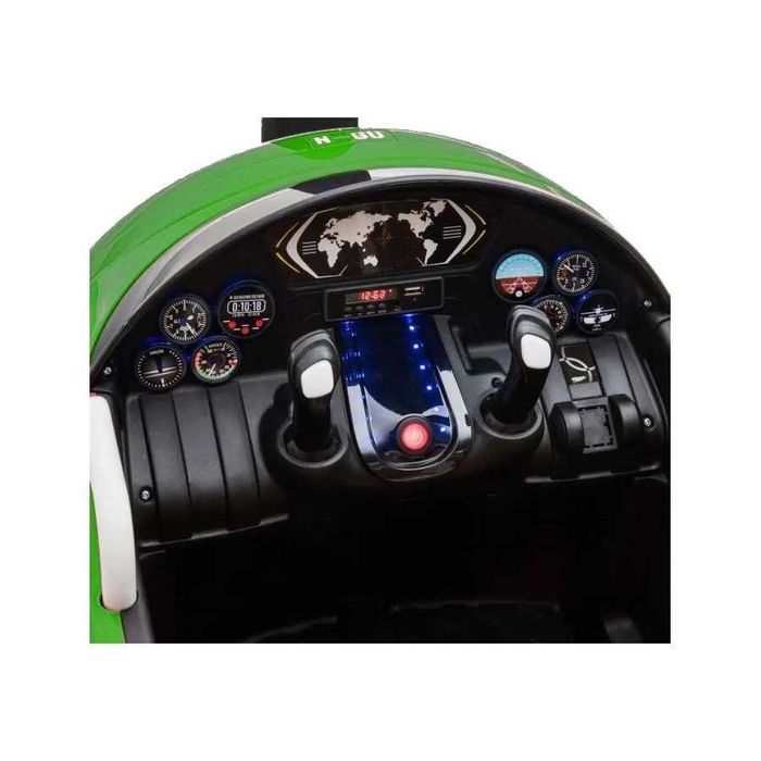 Avion electric pentru copii Kinderauto BJ20201 2x 30W 12V, telecomanda
