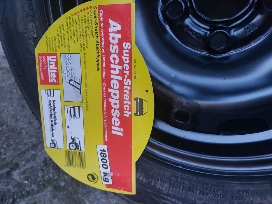 Roată de rezervă 165/70 R14