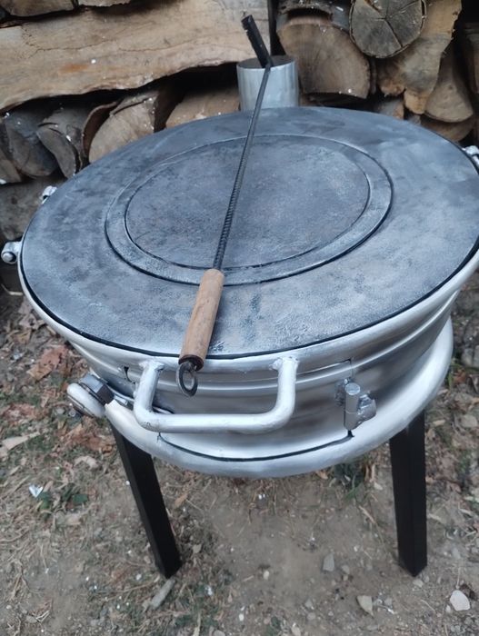 Plită fontă 3cm.combinat cu grătar !!