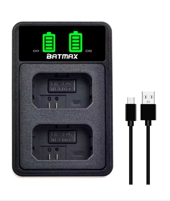 Incarcator dual pentru baterii np fw50(sony a6400 a6600 a6000 a6500
