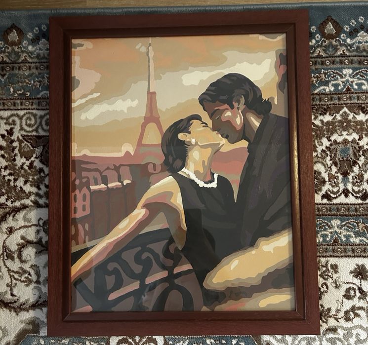 Ковер + картина + тканевый шкаф, всё вместе