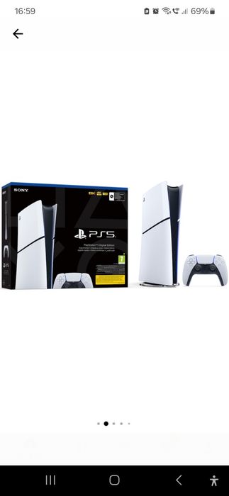 PlayStation 5 Digital, Slim, 1TB SSD + FIFA 2025