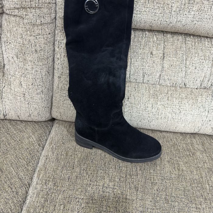 Сапоги натуральная замша