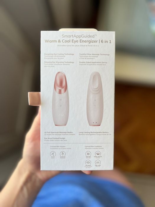 Aparat masaj contur ochi GESKE Warm & Cool Eye Energizer 6 în 1 - Ca nou