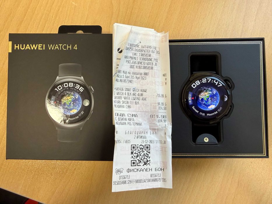 Смарт часовник Huawei WATCH 4 BLACK