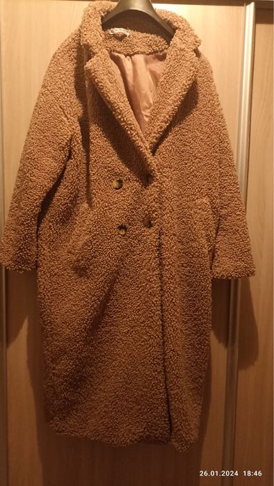 Шуба Тедди бежевая