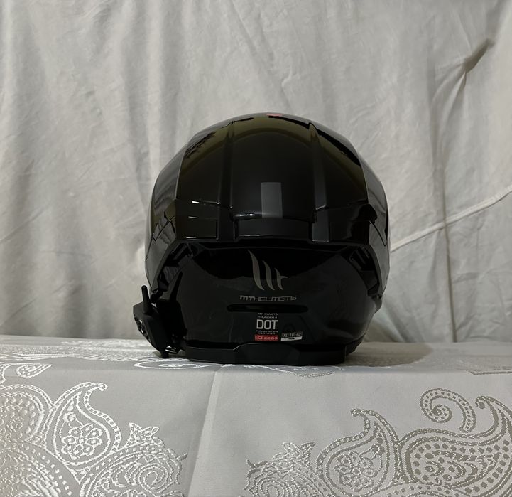 Casca MT Thunder 4 SV XL + viziera silver+ intercom montat