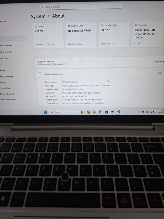 HP G7 840 EliteBook