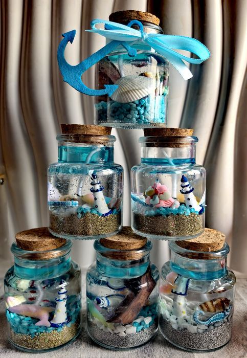 Морски Бурканчета с гел восък