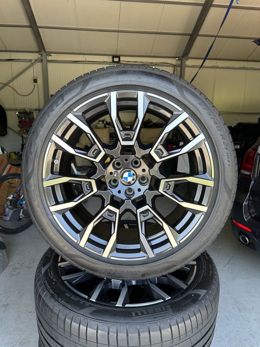 jante bmw x5 x6 g05 g06 lci 5x112 m packet anvelope 275 40 21 cu 315 35 21 noi 500 km rulati