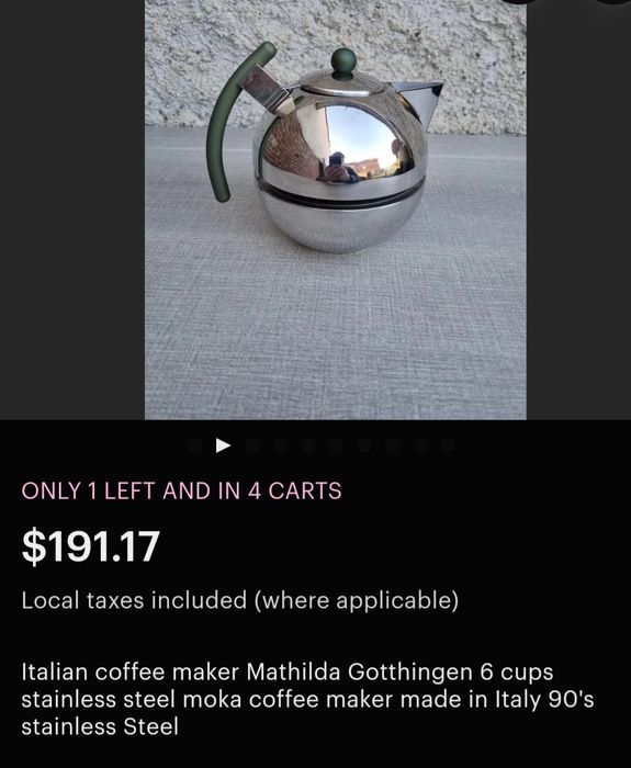 Италиански кафеварки,винтиж