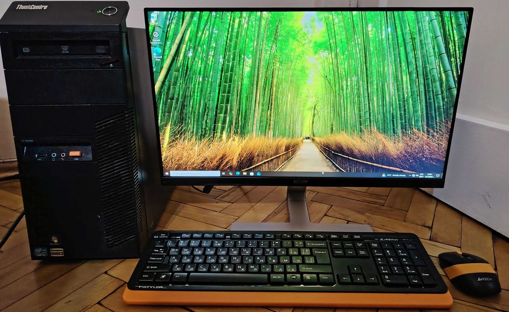 Пълен сет ! Компютър + монитор + клавиатура + мишка