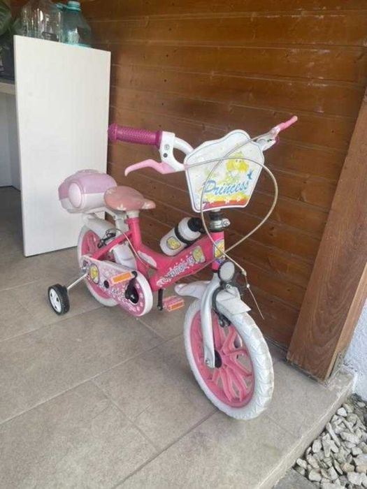 Bicicleta copii 15", roz, varsta 4-6 ani