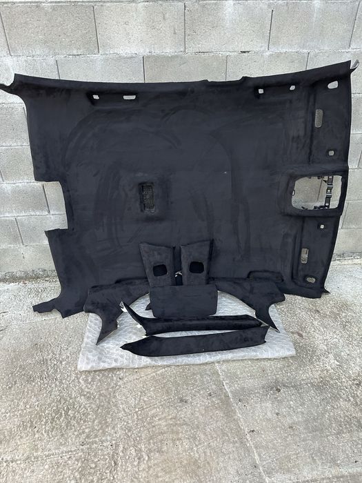 Черен таван алкантара за BMW F10 комплект с колонки